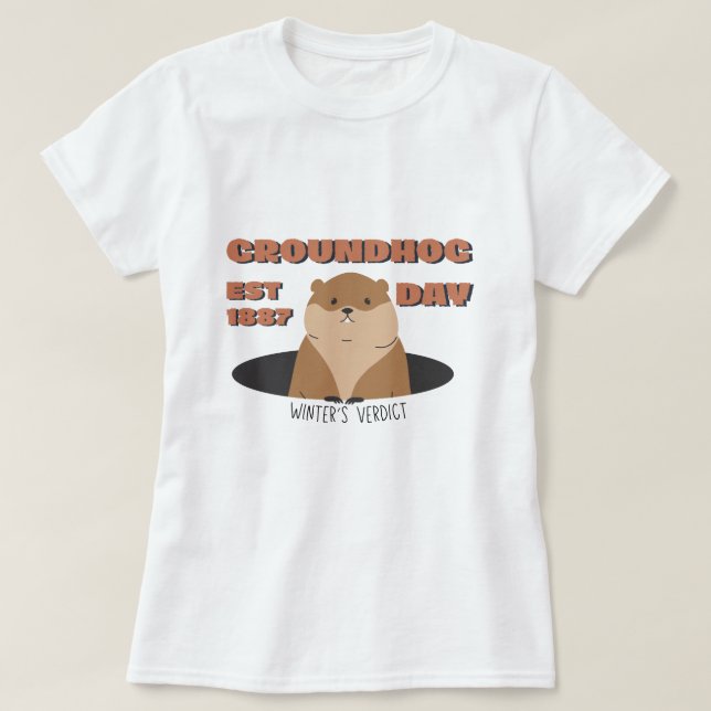 Murmeldags T-Shirt | Retro EST 1887 (Design framsida)