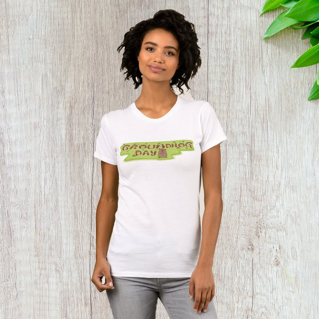 Murmeldags träsnitt t shirt (Skapare uppladdad)