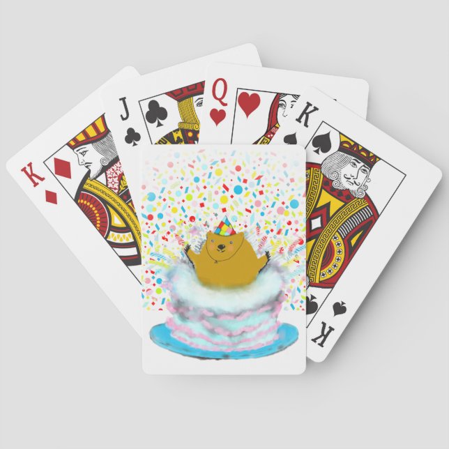 Murmeldagsfödelsedag Casinokort (Baksidan)