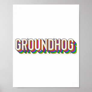 Murmeldagsmän Kvinnor Retro Vintage 60-talet 70-ta Poster