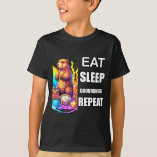 Murmeldagsregnbågsstolthet Mångfald Harmoni Lgbt T Shirt