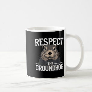 Murmeldagsrespekt för murmeldjuret _1 kaffemugg