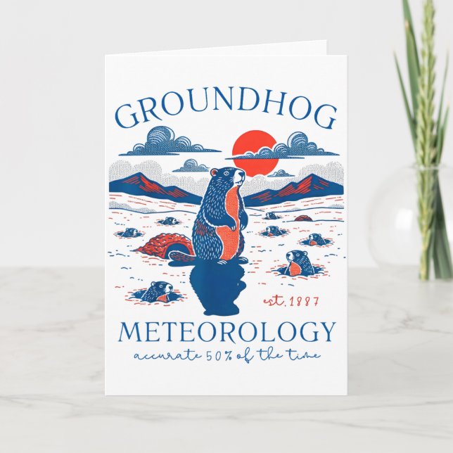 Murmeldagsroligt citat respektera skuggmeteorologi kort (Framsida)
