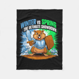 Murmeldagsroligt Vinter Vår Sarcasm Män Kvinnor Fleecefilt