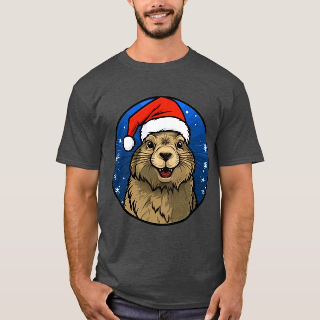 Murmeldjur Jul T-Shirt (Framsida)