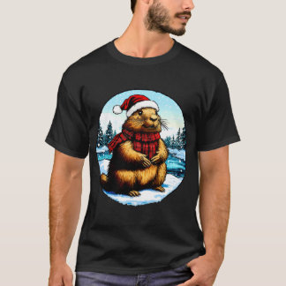 Murmeldjur Jul T-Shirt