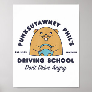 Murmeldjur Körskola Roliga Män Kvinnor Retro Stav Poster