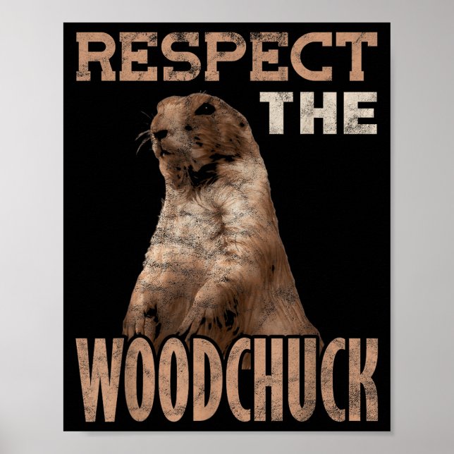 Murmeldjur Respekt För Trädhög  Poster (Framsidan)