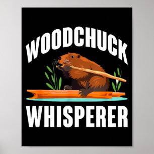 Murmeldjursflöjtare Rolig Groundhog Day Poster