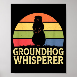 Murmeldjursflüsterare Rolig djurälskare Poster