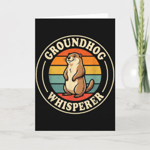 Murmeldjursflüstratorteam Shadow Cool Ground Hog D Kort