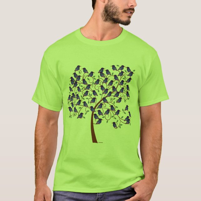 Murmuration av stare tee shirt (Framsida)
