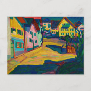Murnau, Burggrabenstrasse, 1908 av Wassily Kandins Vykort