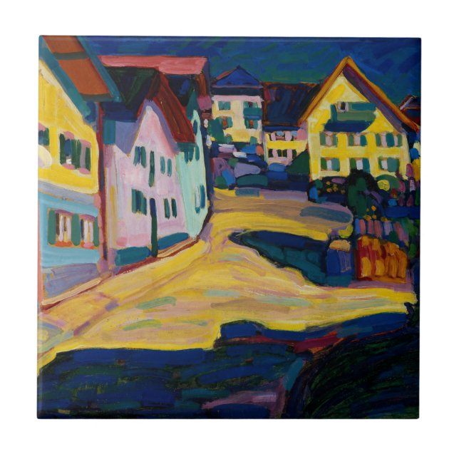 Murnau Burggrabenstrasse 1 - Wassily Kandinsky Kakelplatta (Framsidan)