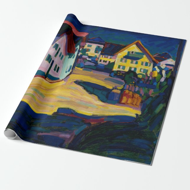Murnau Burggrabenstrasse 1 - Wassily Kandinsky Presentpapper (Utrullad)
