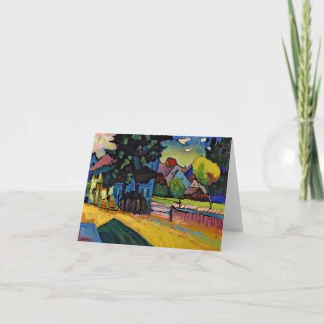 Murnau-sett av Wassily Kandinsky Tack Kort (Framsida)
