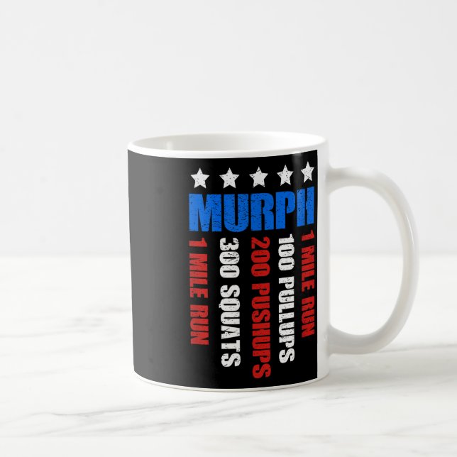 Murph 2021 Memorial Day Workout Patriotic Wod Kaffemugg (Höger)