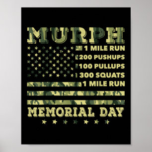 Murph 2021 Workout American Memorial Poster