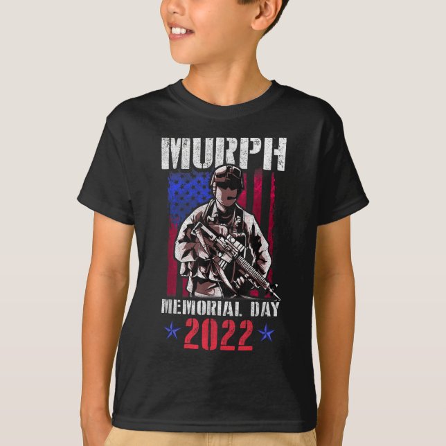 Murph 2022 Workout American Memorial T Shirt (Framsida)