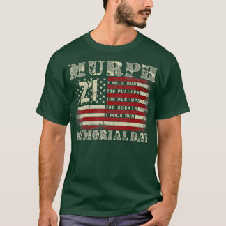 Murph 2023 Memorial Day American Patriotic Workout T Shirt