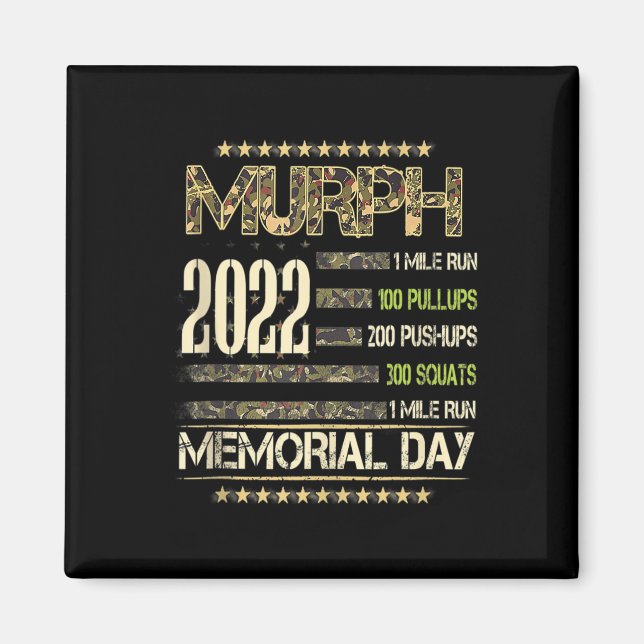 Murph Memorial Day 2022 - för tyngdlyftare och Bo Magnet (Framsidan)