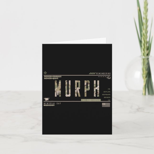 Murph minnesdag träning wod militär Murph Kort (Framsida)