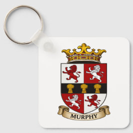 Murphy Family Coat of Arms Keychain Nyckelring