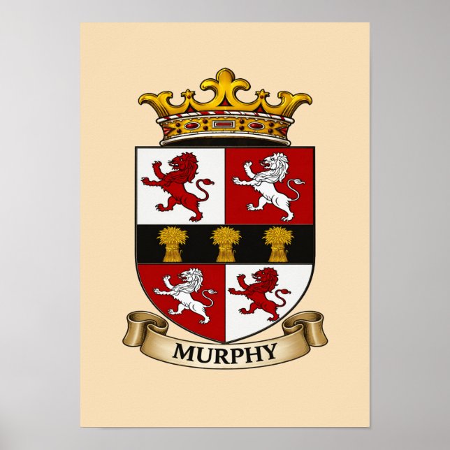 Murphy Family Coat of Arms Poster (Framsidan)