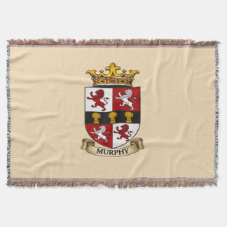Murphy Family Coat of Arms Throw Blanket Filt
