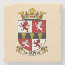 Murphy Family Coat of Arms Trädgårdsunderlägg Stenunderlägg