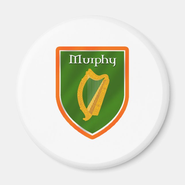 Murphy Family Crest - jackar arm Magnet (Framsidan)