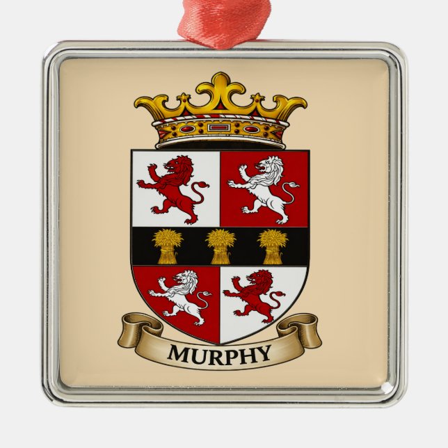 Murphy Family-vapenornament Julgransprydnad Metall (Framsidan)