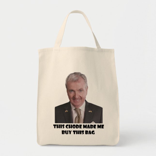 Murphy fick mig att köpa den här bagaget tygkasse (Framsidan)