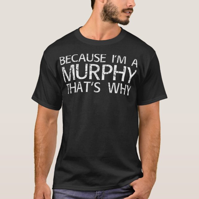 MURPHY Gift Funny Surname Family Träd Birthday Reu T Shirt (Framsida)