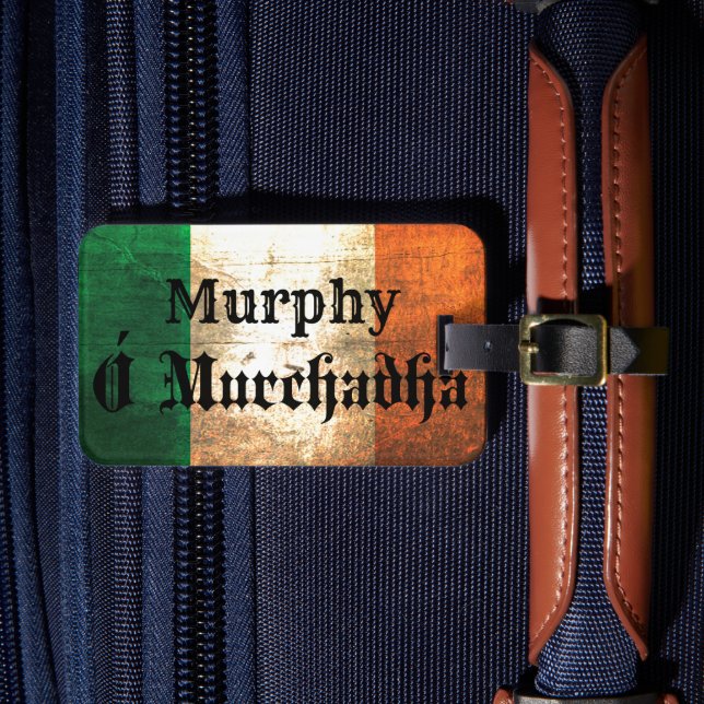 Murphy Irish Flagga Bagagebricka (Framsida Insitu 4)