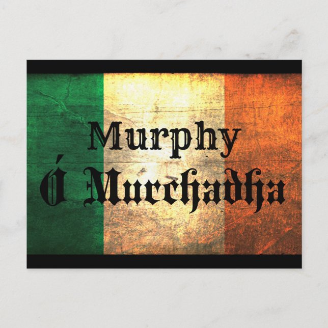 Murphy Irish Flagga Vykort (Framsida)
