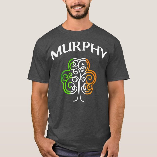 Murphy Irish Shamrock St patricks day T Shirt (Framsida)
