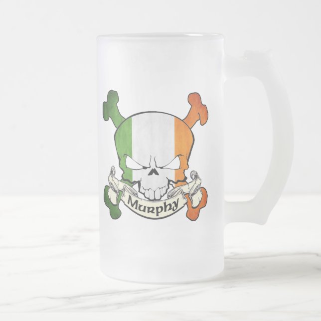 Murphy Irish Skull Frostat Ölglas (Höger)