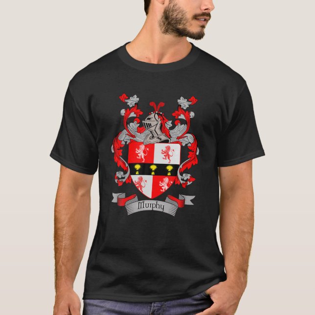 Murphy Jackar av Arm | Murphy Surname Family Crest T Shirt (Framsida)