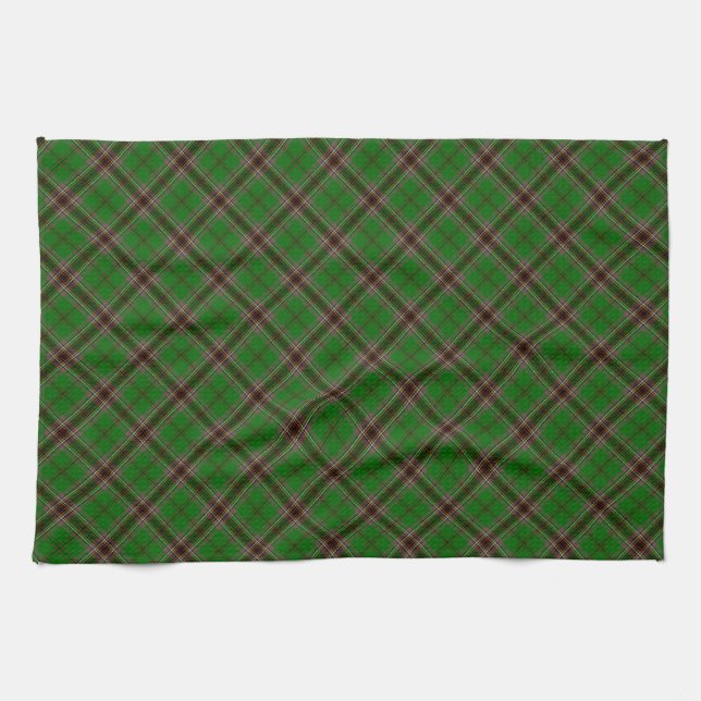 Murphy Klan Tartan Irish Designad Print Kökshandduk (Horisontell)