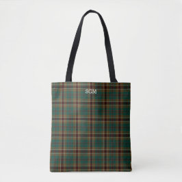 Murphy Klan Tartan Mörk grönt Play Monogram Tygkasse