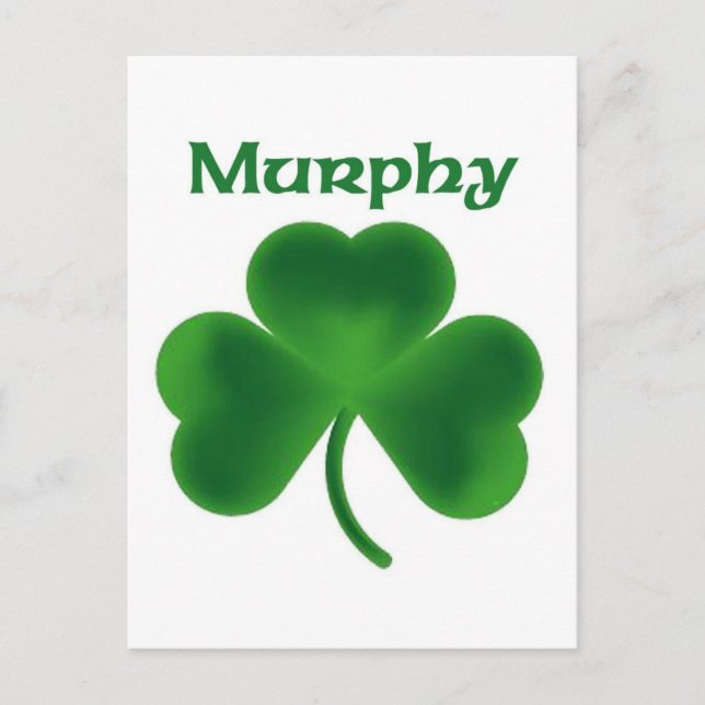Murphy Shamrock Vykort (Framsida)