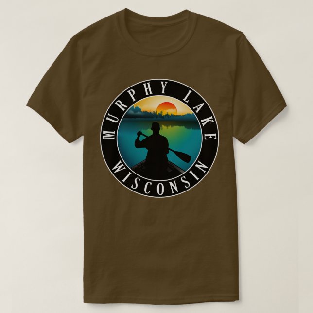 Murphy Sjö Wisconsin Canoeing 2 T Shirt (Design framsida)