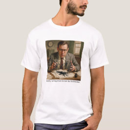 Murphy skriver ner sin lag för första gången. t shirt