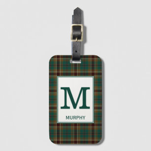 Murphy Tartan Grönt och Brown Play Mönster Bagagebricka