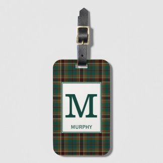 Murphy Tartan Grönt och Brown Play Mönster Bagagebricka