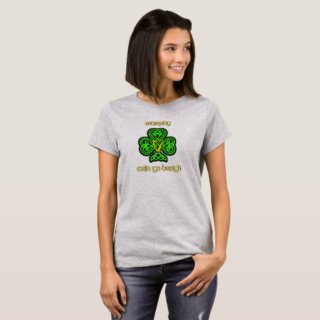 Murphy Women's T-Shirt med Celtic Knot (Hel framsida)