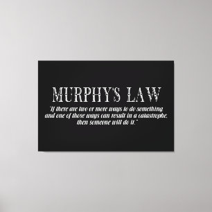 Murphys lag canvastryck
