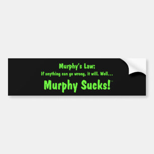 Murphys lag: Murphy suger! Bildekal