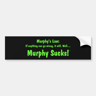 Murphys lag: Murphy suger! Bildekal